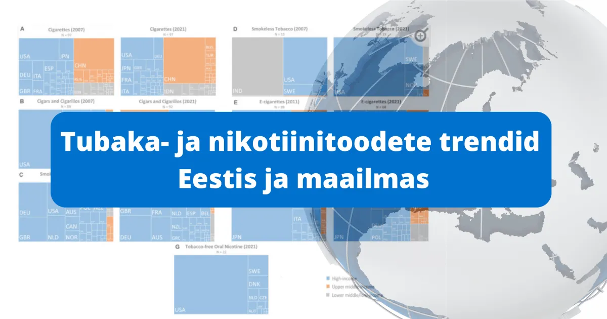 Uuring: tubaka- ja nikotiinitoodete trendid Eestis ja maailmas