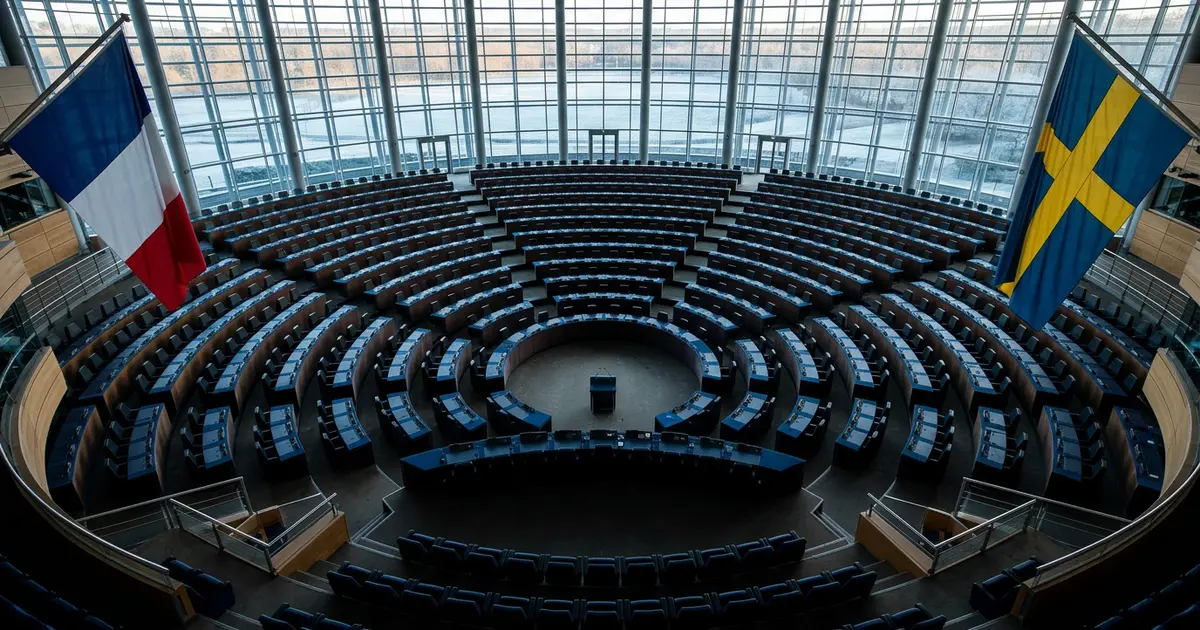 Euroopa Parlamendi Strasbourgi istungitesaal Prantsusmaa nikotiinipadjakeste keelu varjus