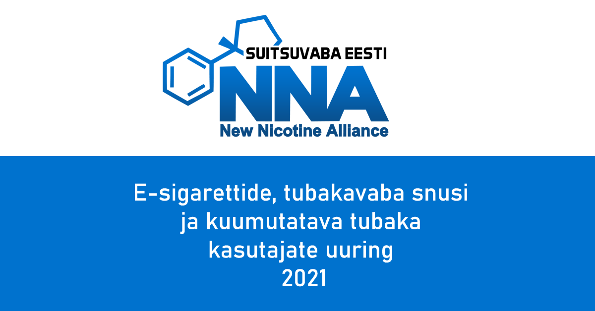 E-sigarettide, tubakavaba snusi  ja kuumutatava tubaka  kasutajate uuring  2021